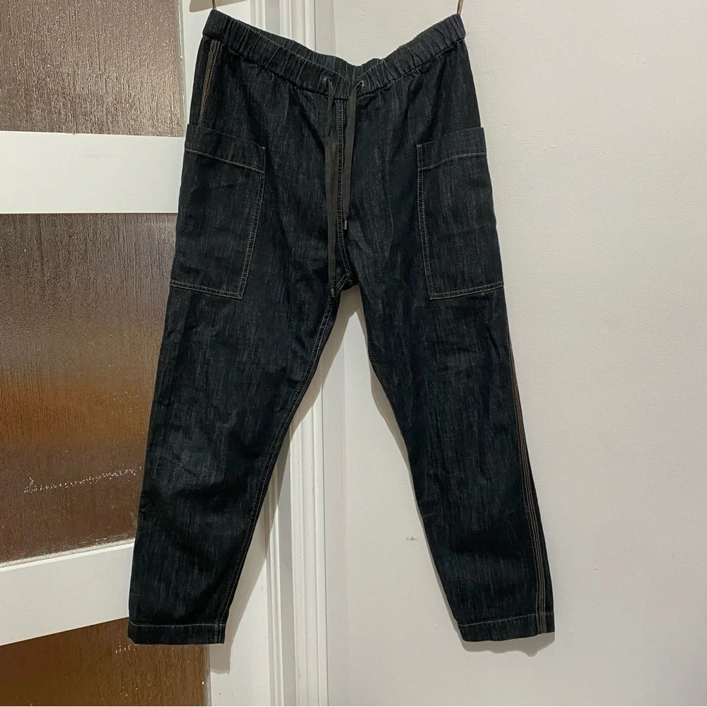 BRUNELLO CUCINELLI
Dark Denim Monili Striped Carpenter Pant - Picture 3 of 9